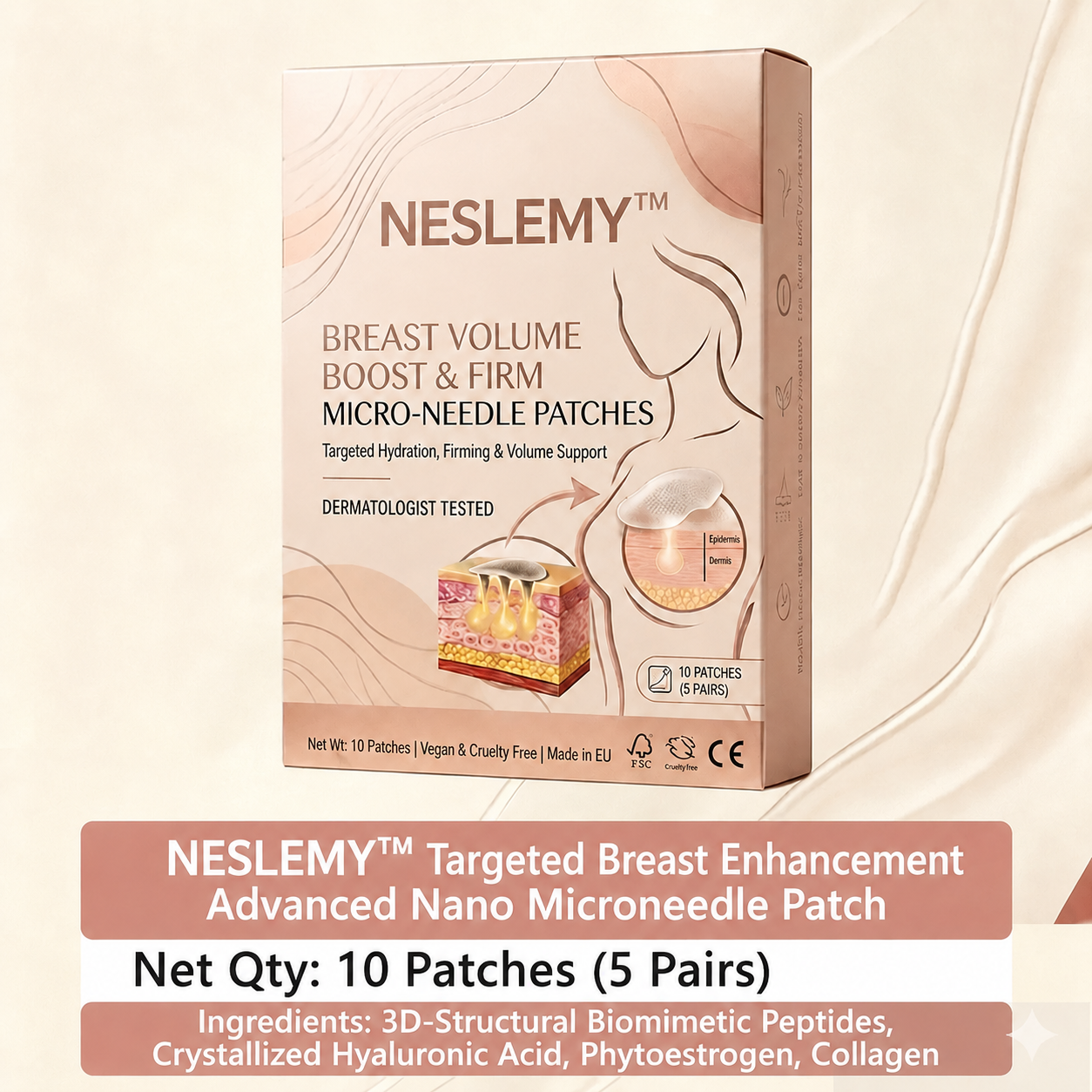 BREAST VOLUMEBOOST & FIRM MICRO-NEEDLE PATCHES