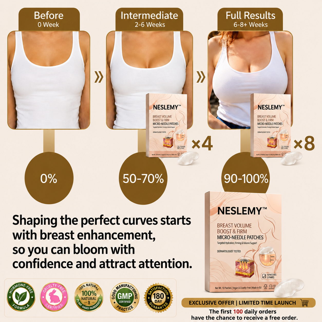 BREAST VOLUMEBOOST & FIRM MICRO-NEEDLE PATCHES