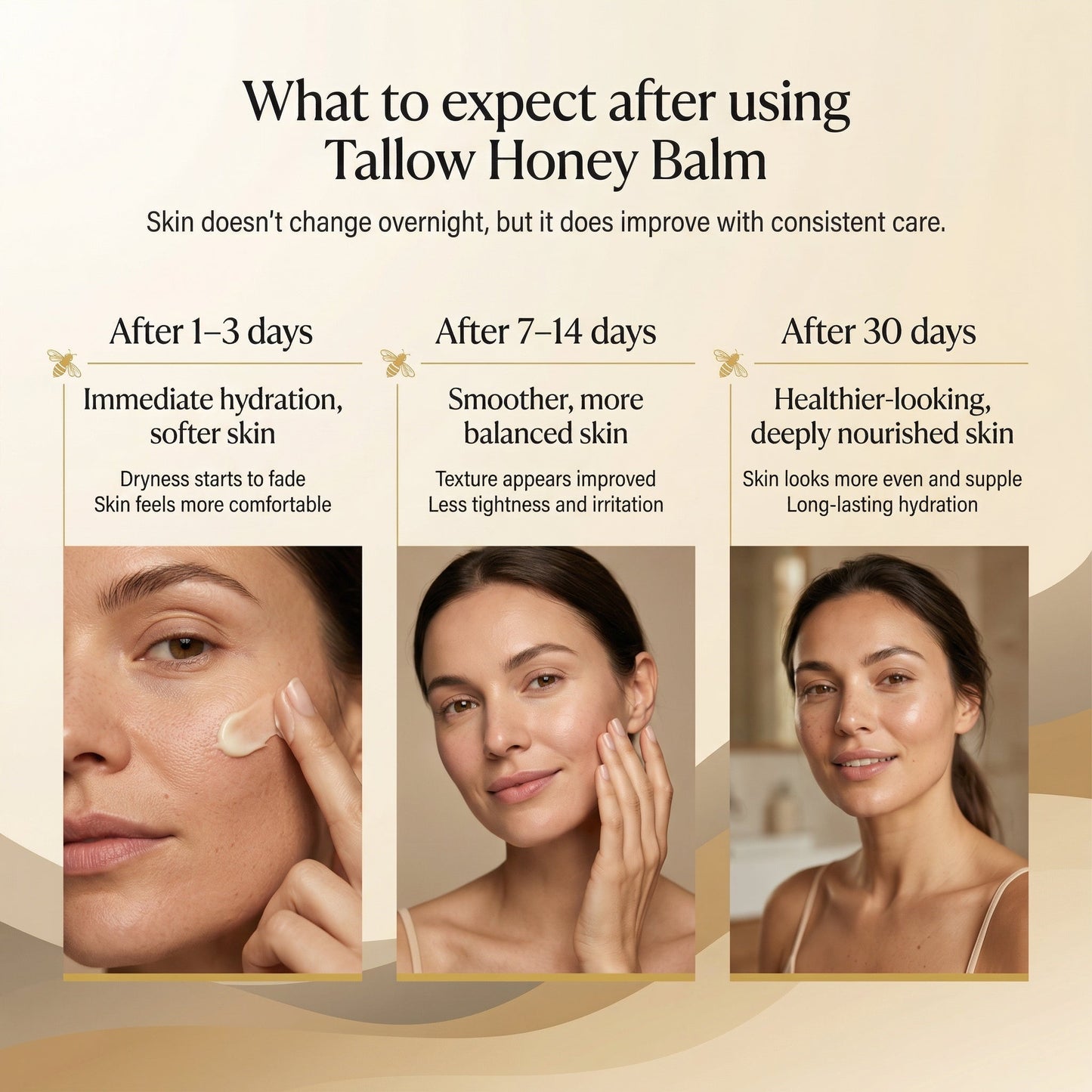 NESLEMY Organic Tallow Honey Balm to Help Erase Fine Lines, Wrinkles, and Age Spots